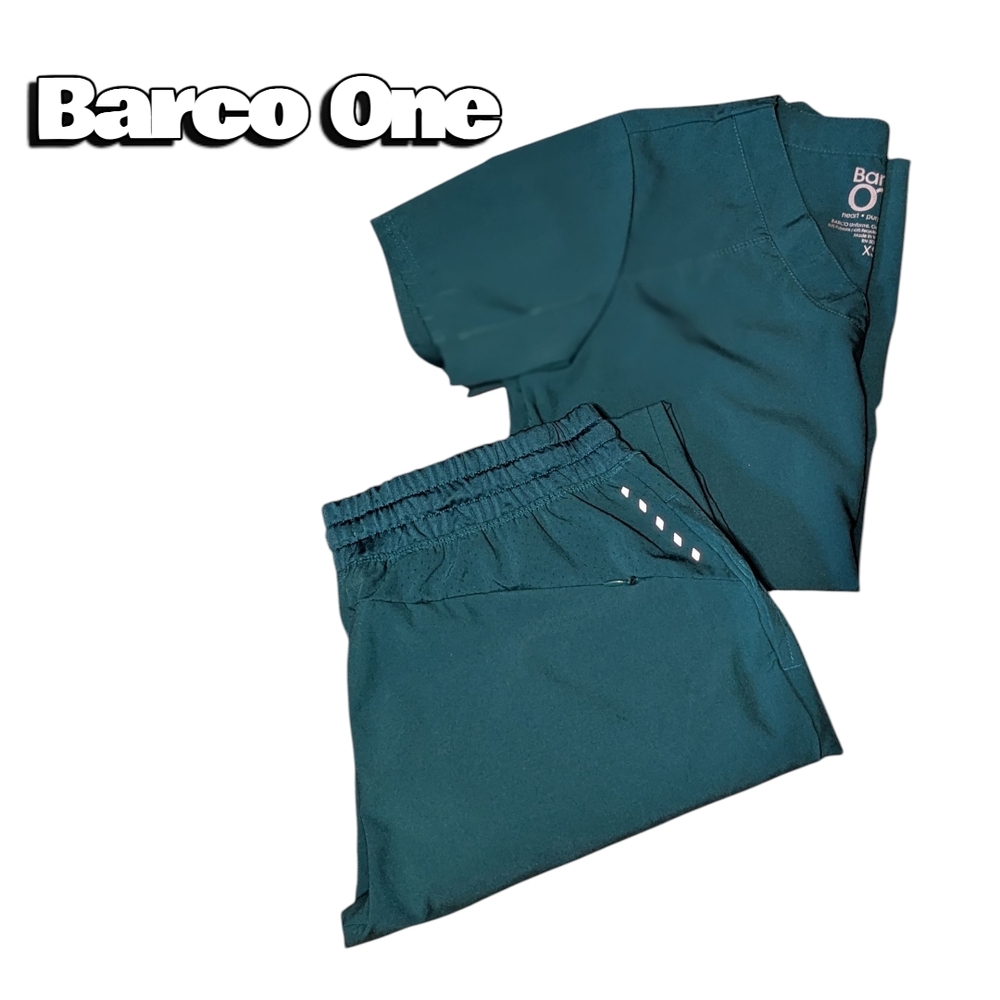 Barco Uniforms Teal/ Green Scrub  Set
